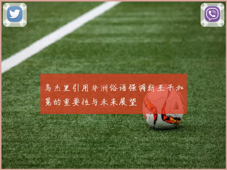 乌杰里引用非洲俗语强调新王子加冕的重要性与未来展望